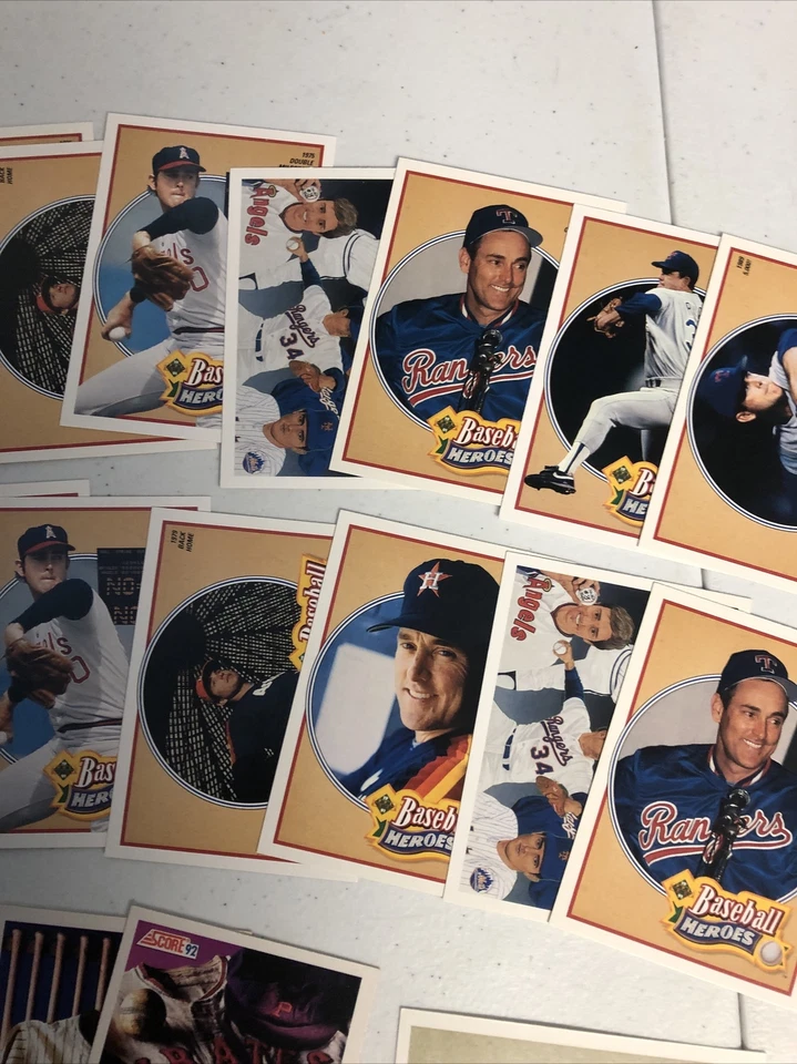 ¿Lote de 81 cartas de Nolan Ryan/Ted Williams/Reggie Jackson 1991 Upper Deck Heroes??Leer Foto 4 de 4
