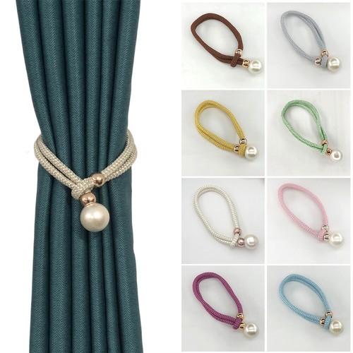 LOT Embrasses à Rideaux Câblées – Soie Crème Et Kaki – 75cm – Neuf – Lot De 2 Ou +