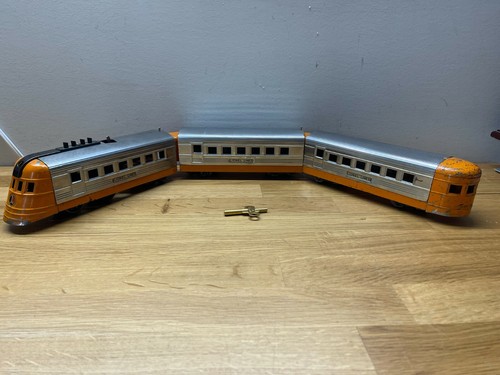 LIONEL 1535 VORKRIEG SPUR O STROMLINIENZUG SET MIT SCHLÜSSEL | Zustand: Used