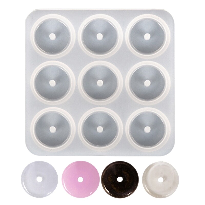 3D Hollow Round Shaped Silicone Mold Epoxy Resin Mold DIY Jewelry Pendant Tools