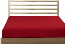 100 Egyptian Cotton Softy Bedding 600 TC Fitted Sheet Burgandy Solid US Size