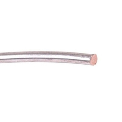 100' 2 AWG Tinned Solid Bare Copper Conductor Ground Wire