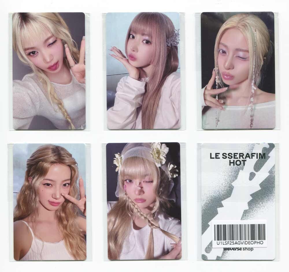 LE SSERAFIM 5th Mini HOT Weverse Fansign Video Call Exclusive Photocard
