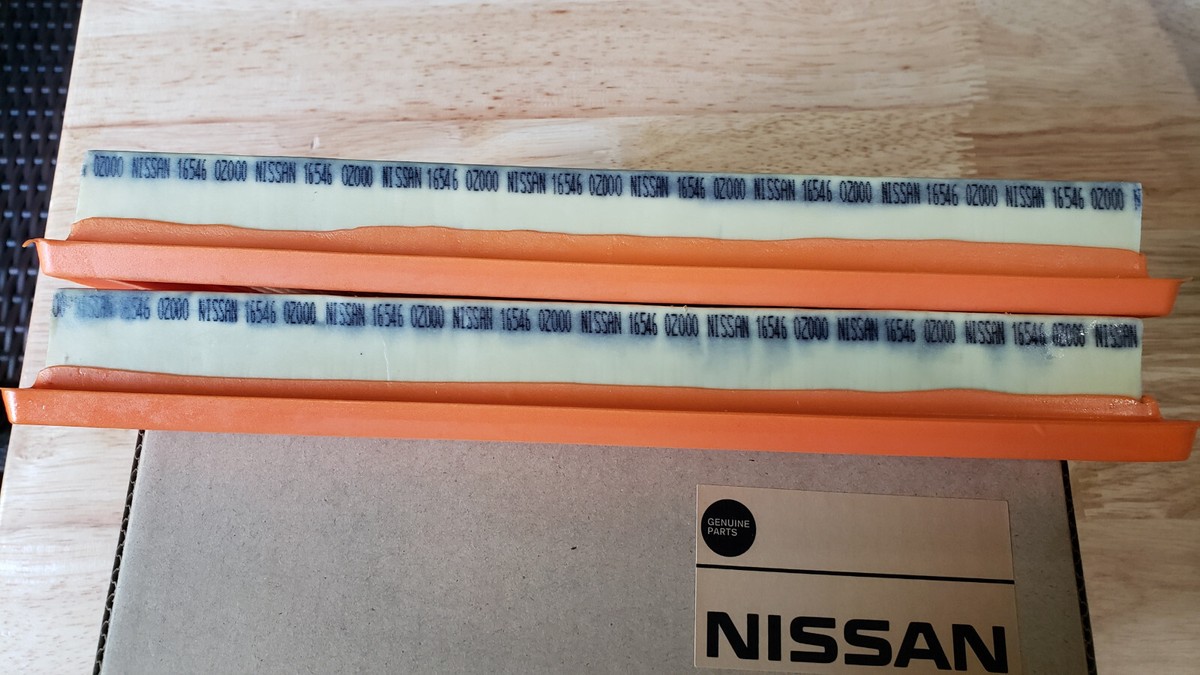 ぐっちょコメント New Set of 2 Genuine Infiniti & Nissan Factory Intake Air Filters