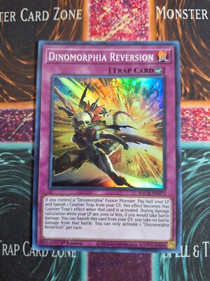 Battle Of Chaos Booster Pack Yu-Gi-Oh! Dinomorphia Reversion - BACH-EN073 - Super Rare 1st Edition Card From Battle Of Chaos 1st Edition Single Card Battle Of Chaos Booster Pack Yu-Gi-Oh! Dinomorphia Reversion - BACH-EN073 - Super Rare 1st Edition Card From Battle Of Chaos 1st Edition Single Card
