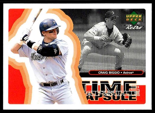 1998 Upper Deck Retro Time Capsule Craig Biggio Houston Astros #TC40