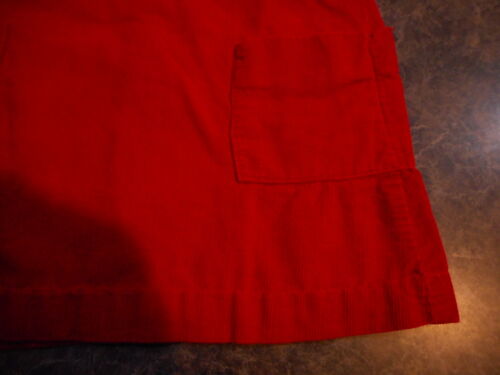 Vintage Red Corduroy Girls Toddler Dress Jumper sz 4T Handmade Grandma Wore it! - Picture 3 of 11