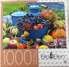 Colorful Harvest Time 1000 Piece Jigsaw Puzzle Big Ben by MB