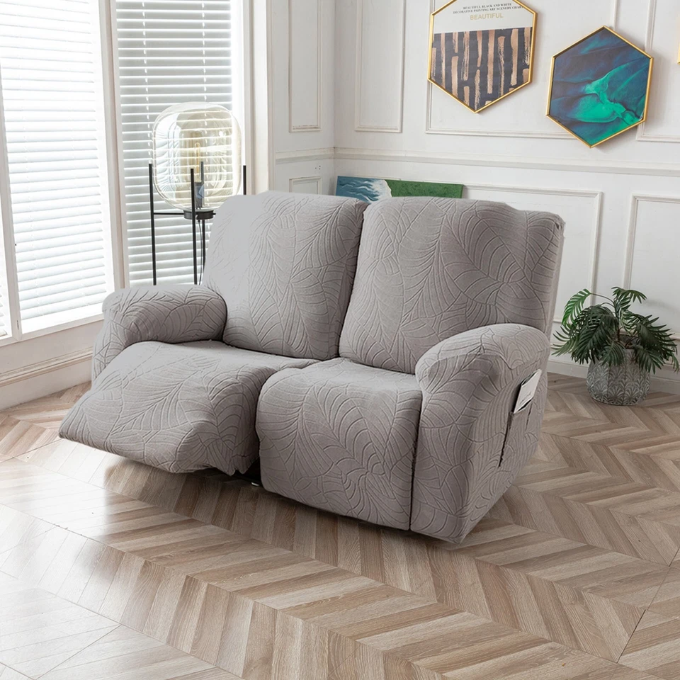 Elastic Recliner Sofa Cover, 1/2/3-Seater with Armrests, Soft Couch Cover - image 4 of 4