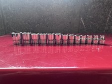 Snap-on FSM Series 3/8" Drive 10pc 6Point Shallow Socket Set Metric (mm)