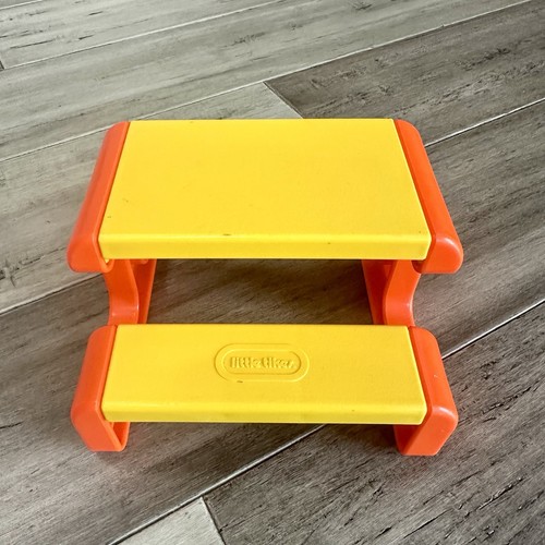 Little Tikes Puppenhaus Vintage Picknicktisch orange gelb Ersatz 1 Stück - Bild 2 von 5