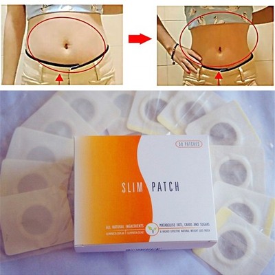 Slimming Patch 30Pcs with Box Navel Belly Button Sticker Abdomen Magnetic Detox