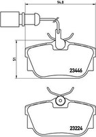 2X Brembo Bremsbelagsatz, Scheibenbremse P 85 059 FüR Ford Seat VW