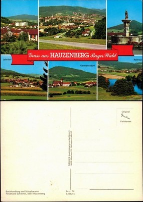 Postcard Hauzenberg multi-picture card with various views 1980