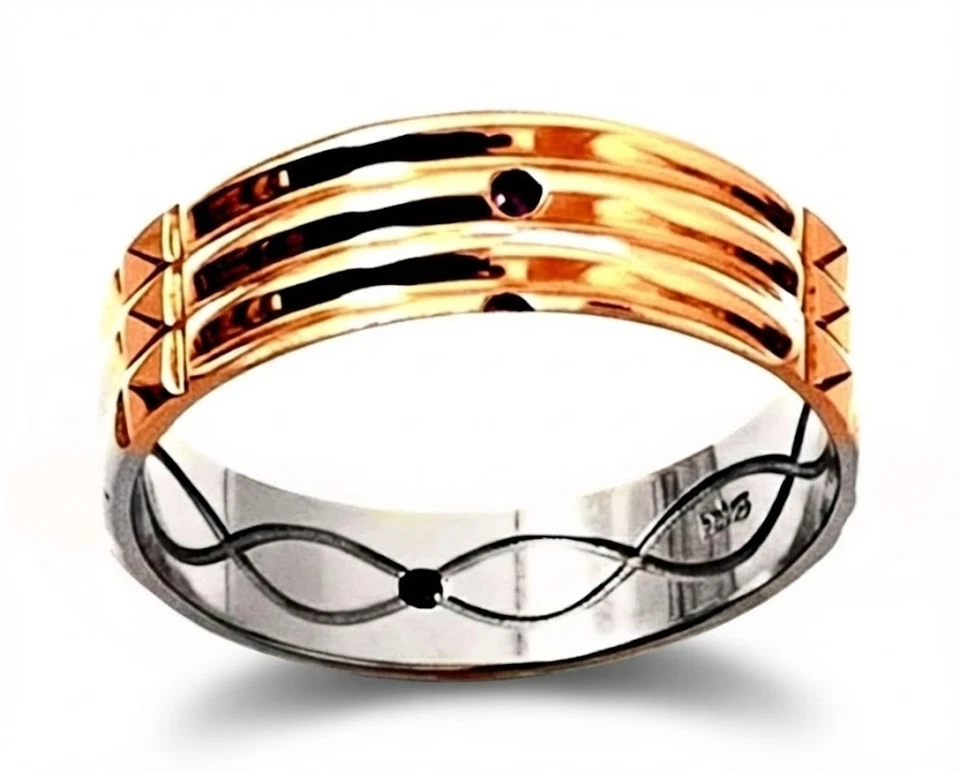 Anillo Atlantis Oro 14k Plata Esterlina Talismán Amuleto Egipcio Hecho a Mano EE. UU. Foto 4 de 4