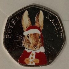 50p Peter Rabbit 2016 Christmas Decal
