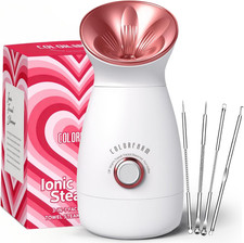 Facial Steamer Nano Ionic: Large 3-In-1 Face Steamer Deep Cleaning Unclogs Pores