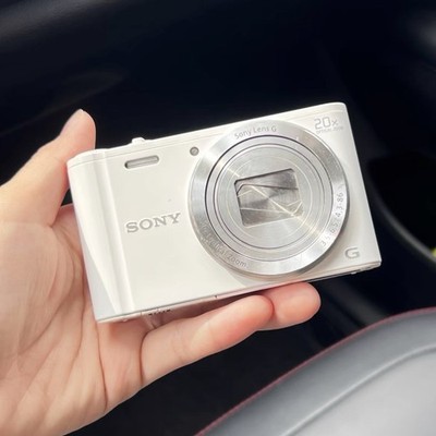 Sony Cyber Shot DSC-WX350 White Digital Camera 18.2MP 20x Zoom English 95%NEW
