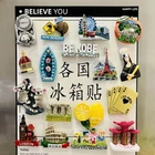 World Travel Fridge Magnet Landmark Souvenir UK Italy Australia Japan