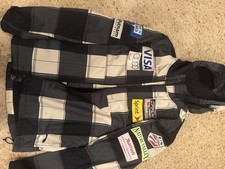 Spyder US Ski Team Check Ski Jacket Black Whi...