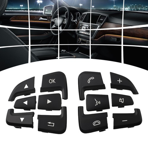 Innovative Design Car Steering Wheel Switch Buttons Cover Set For Benz