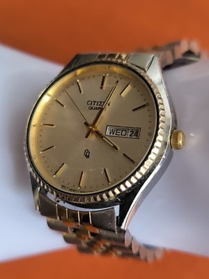 Citizen Quartz CQ Damen Gold/Silber mit Datum