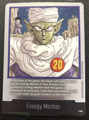Dragon Ball Super Fusion World Energy Marker E-55 Silver Rare NM or better