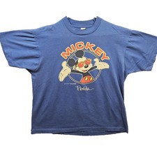 Vintage Velva Sheen Mickey Mouse Disney World Florida T-Shirt 50/50 80s Sz XL