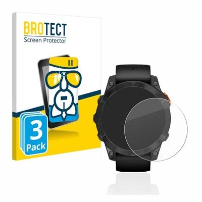BROTECT 3 Pack Screen Protector for Garmin Fenix 7 Pro Solar (47 mm) Glass Film