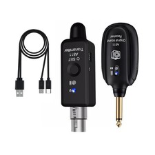 2.4GHz Microphone Wireless System XLR Transmitter Receiver Microphone Adapter