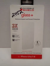 New ZAGG Invisible Shield - Glass - iPhone 6/6S/7/8. Free Shipping!