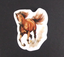 Beautiful Wild Stallion Horses Sticker 1.58" x 1.38" AC