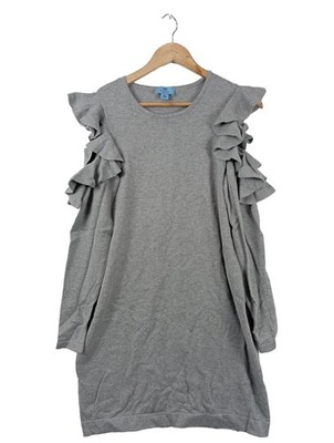 CECE Longpullover Damen Pullover Gr. DE 38 hellgrau Casual-Look