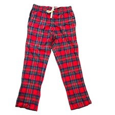 Vineyard Vines Flannel Lounge Pants Mens Medium Red Balsam Plaid Sleepwear
