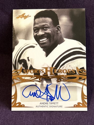 2013 Leaf Sports Heroes Andre Tippett Autogramm Bronze - Bild 1 von 2
