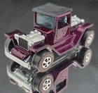HOT WHEELS RED LINE T-4-2 MAGENTA PURPLE RESTORED 1970
