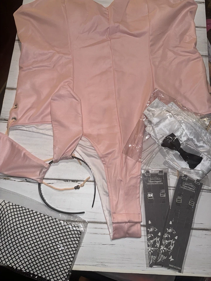 NEW Feaadni Women's Halloween Cosplay Bunny Girl Costume Set Size XL - Image 2 of 4