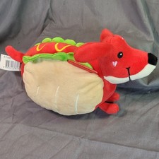 Hot Dog Dog Plush Stuffed Animal 10" Cute Food Theme Dachshund Toy Gift