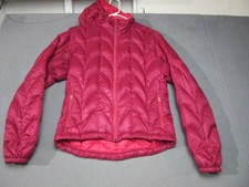 Outdoor Research Jacket Womens Small Pink Down Puffer Full Zip Hooded Outdoor