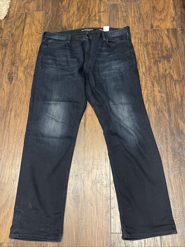 Banana Republic Men's Traveler Jeans 38x32 Slim Fit Dark Wash Blue