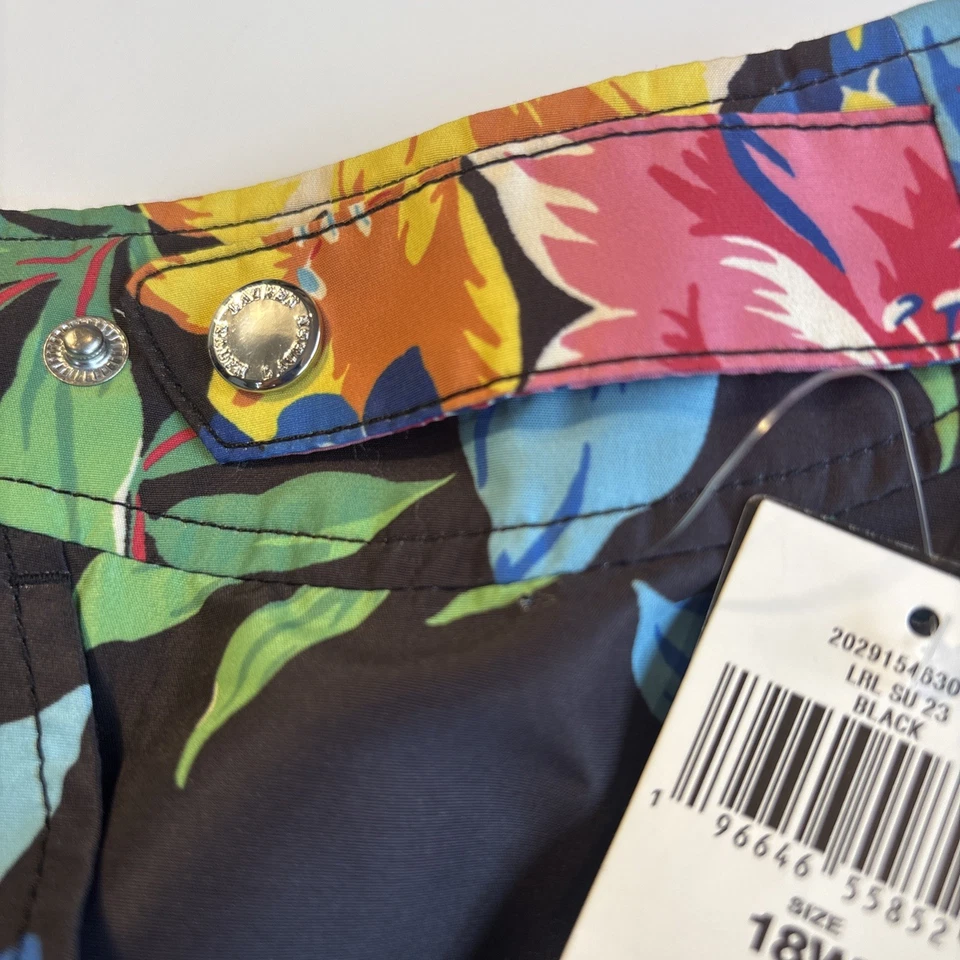 Lauren Ralph Lauren Polo Floral Board Shorts Mujer 18 Playa Vacaciones Cintura Ajustable Foto 2 de 4