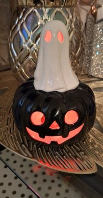Halloween Pumpkin Ghost Led Figurine 