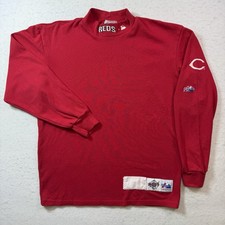 Cincinnati Reds Mock Neck Turtleneck Majestic Vintage MLB Elly De La Cruz 90s XL