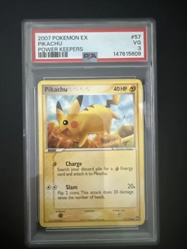 Pokemon EX Power Keepers Pikachu 57/108 PSA 3 VG