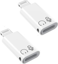 2Pack Lightning Male to USB C Female Charging Adapter, MFi Certified Type C Cha