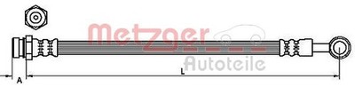 Original METZGER Bremsschlauch 4110829 für KIA