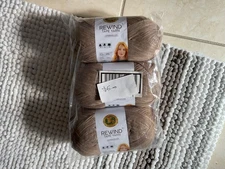 yarn rewind tape yarn lion brand tan 3 in new package