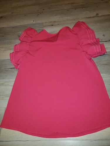 Women's Hot Pink Size Medium Blouse - Picture 6 of 7