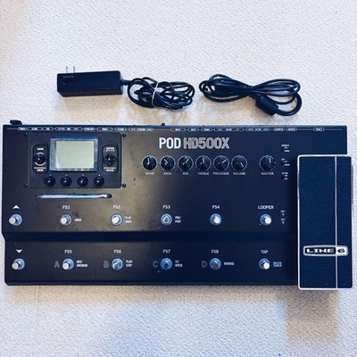 Line 6 POD HD500X Gitarren-Multieffektprozessor Bodenpedal getestet funktioniert