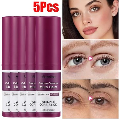 5PACK Calcium Volume Multi Balm Wrinkle Core Stick Moisturing Firming Anti-aging